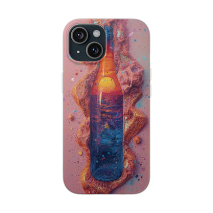 Phone Case — Surreal Sunset Bottle Art Flexible Protective Cover