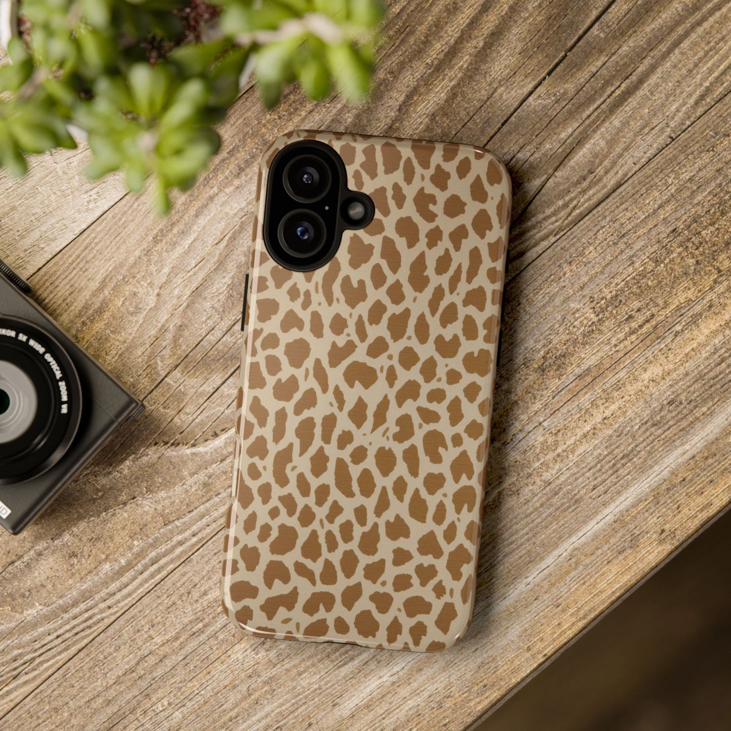 Leopard Print Tough Phone Case — Slim Protective Animal Pattern