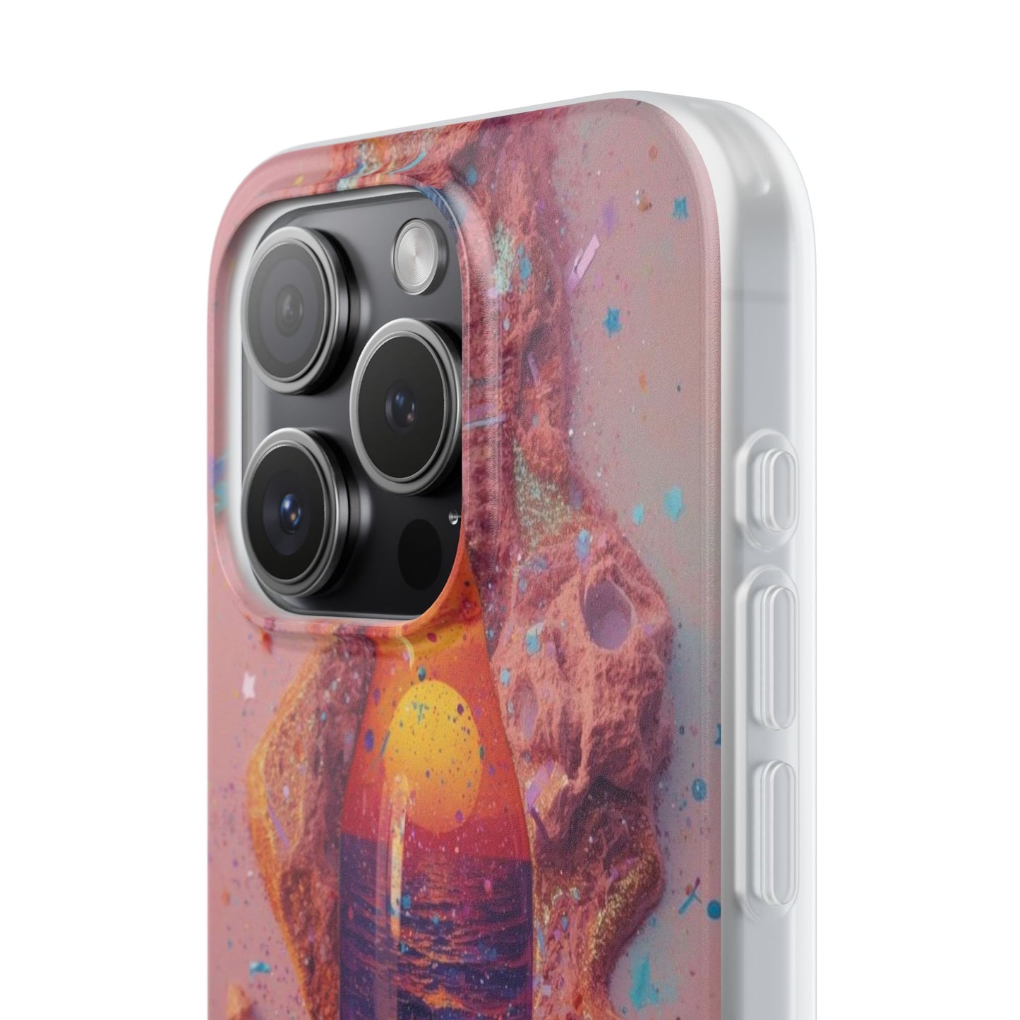 Phone Case — Surreal Sunset Bottle Art Flexible Protective Cover