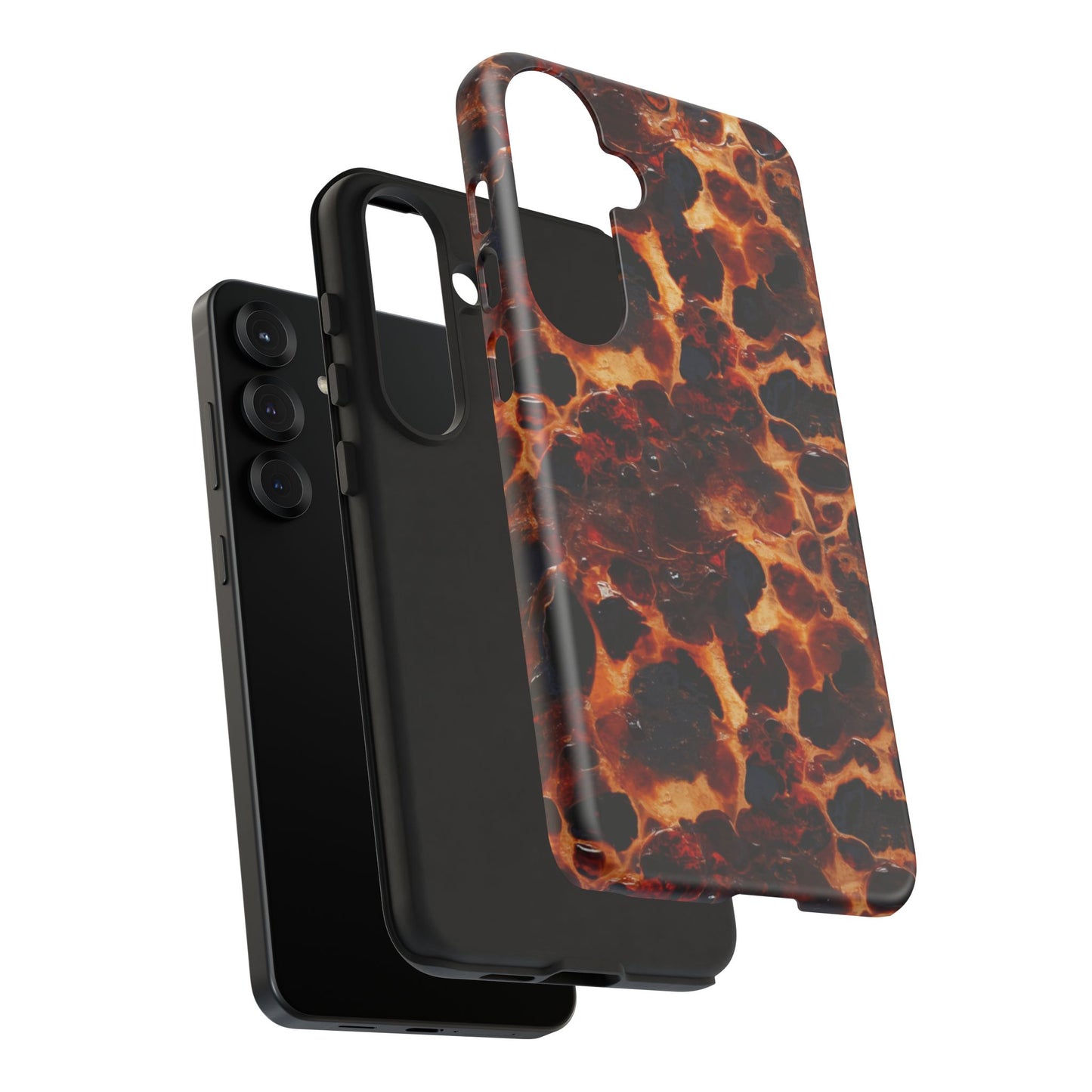 Tortoiseshell Phone Case — Protective iPhone Cover with Classic Amber Pattern