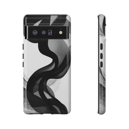 Phone Case — Monochrome Abstract Protective Cover