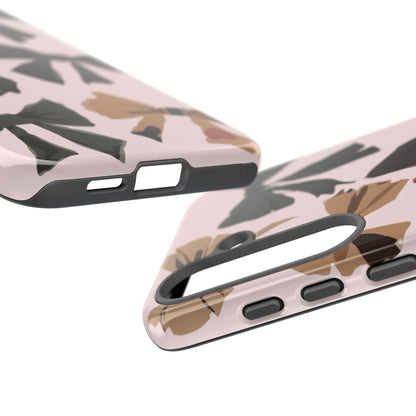 Bow Pattern Phone Case - Pink, Brown & Black Bows Protective Cover