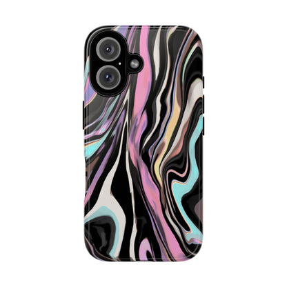 Abstract Marble Tough Phone Case — Pastel Swirl Protective Cover