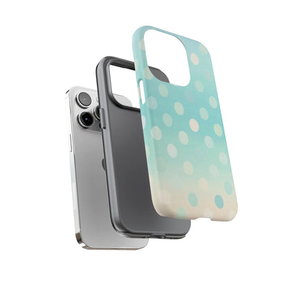 Abstract Palm Tough Phone Case — Minimal Coastal Blue Protective Cover