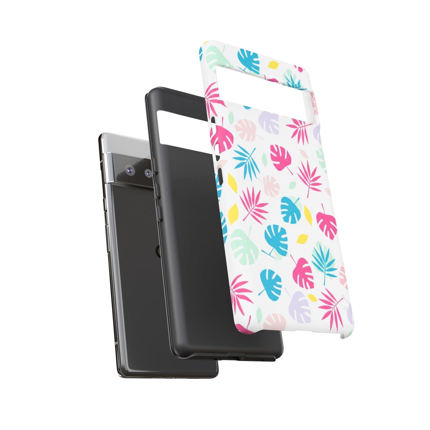 Tropical Leaf Phone Case — Colorful Pastel Monstera & Palm iPhone Case