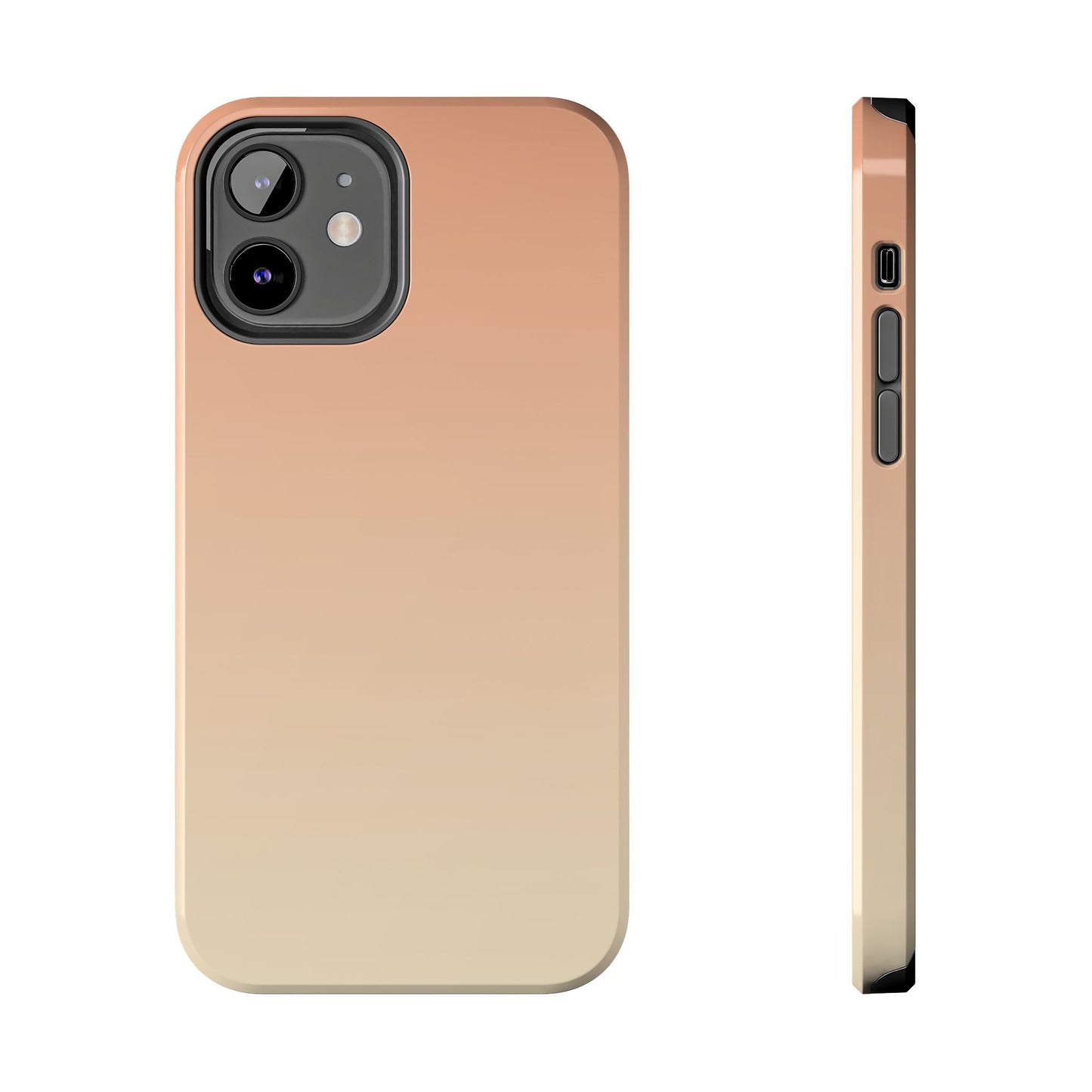 Gradient Tough Phone Case — Peach Ombre Protective Cover