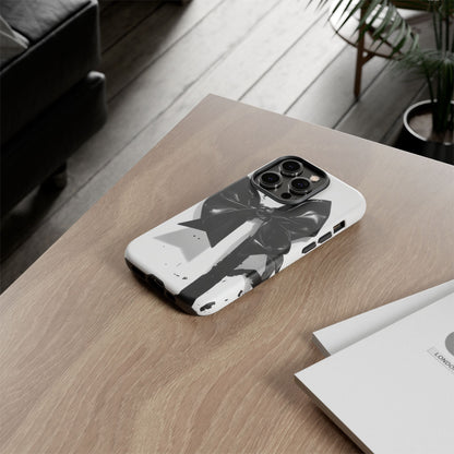 Phone Case — Black Bow Graphic Protective Cover