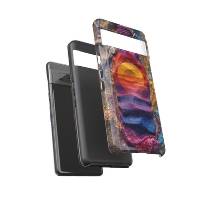Phone Case — Colorful Sand Art Sunset Tough Protective Case