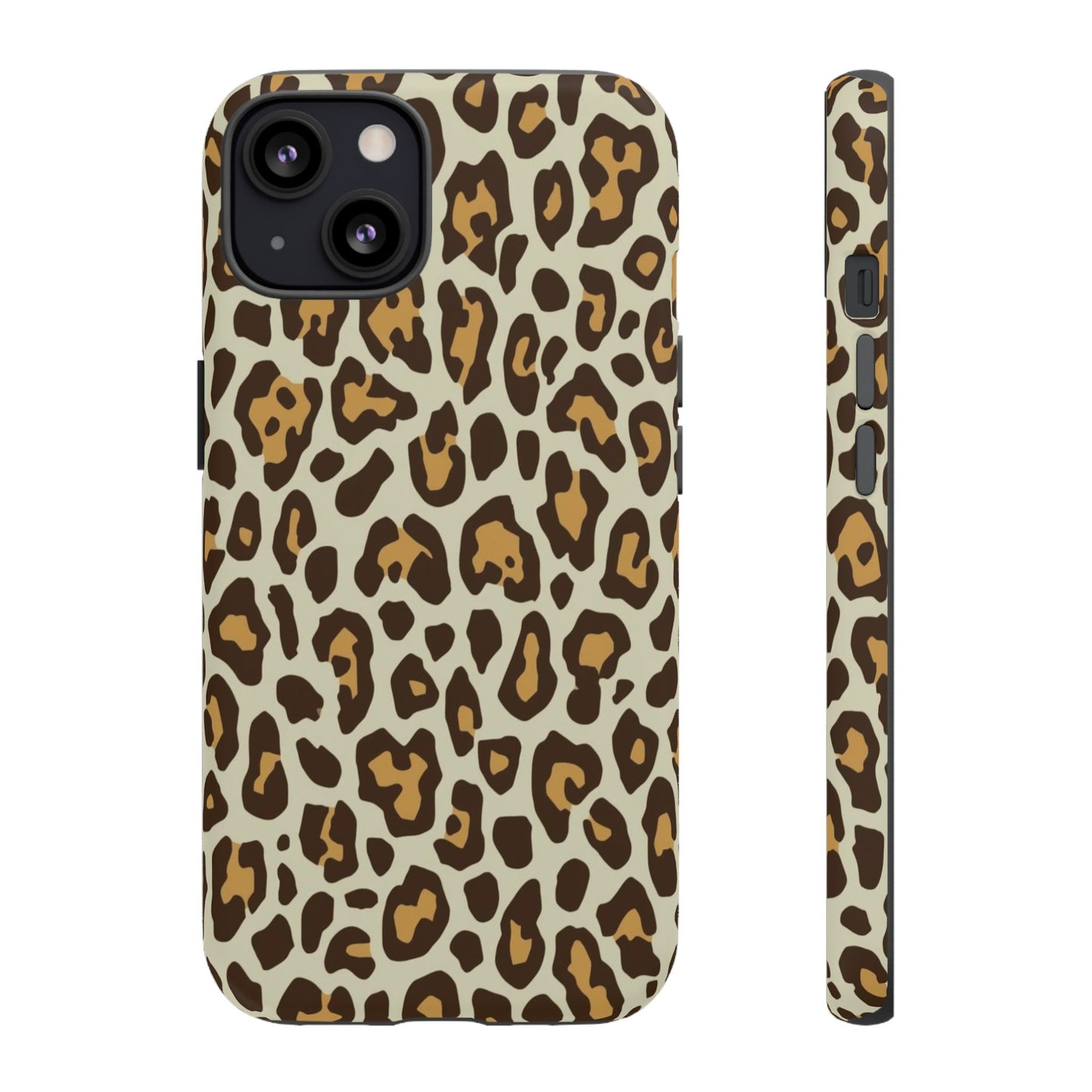 Leopard Print Tough Phone Case — Durable Protective Animal Print Case