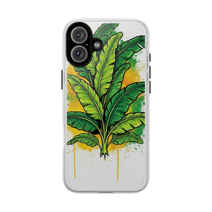 Tropical Banana Leaf Phone Case — Vibrant Green Plant Protector