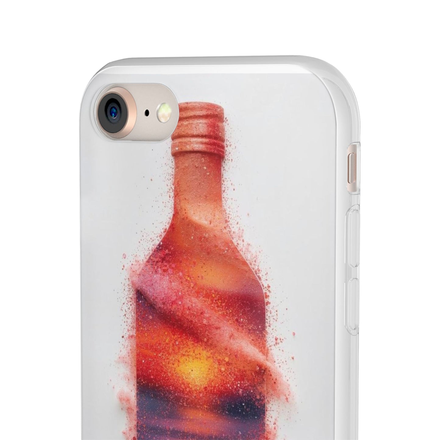 Galaxy Bottle Phone Case — Abstract Cosmic Beverage Design Flexible Case