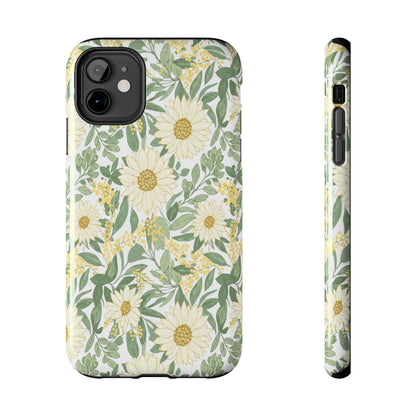 Daisy Meadow Tough Phone Case — Floral Protective Phone Cover