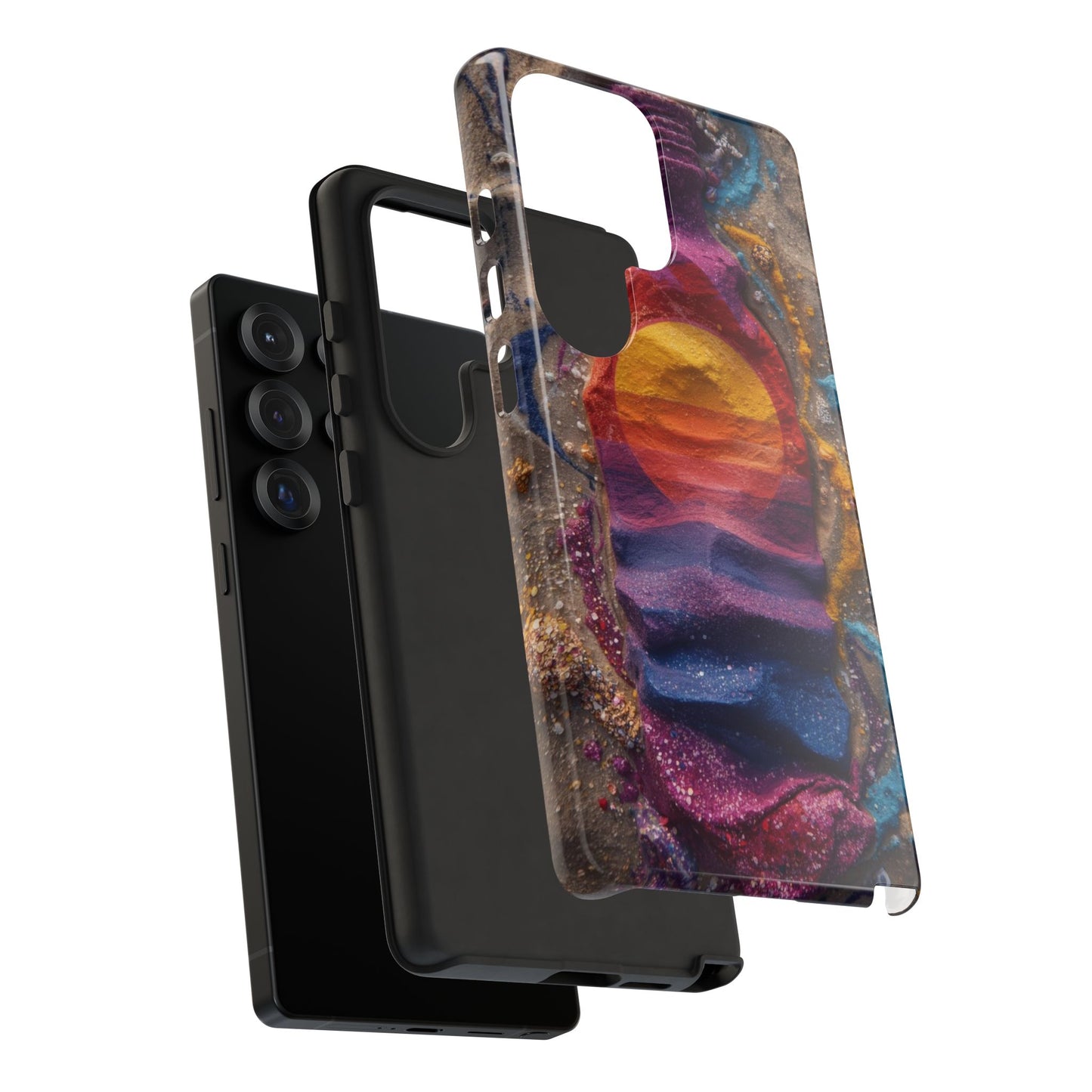 Phone Case — Colorful Sand Art Sunset Tough Protective Case