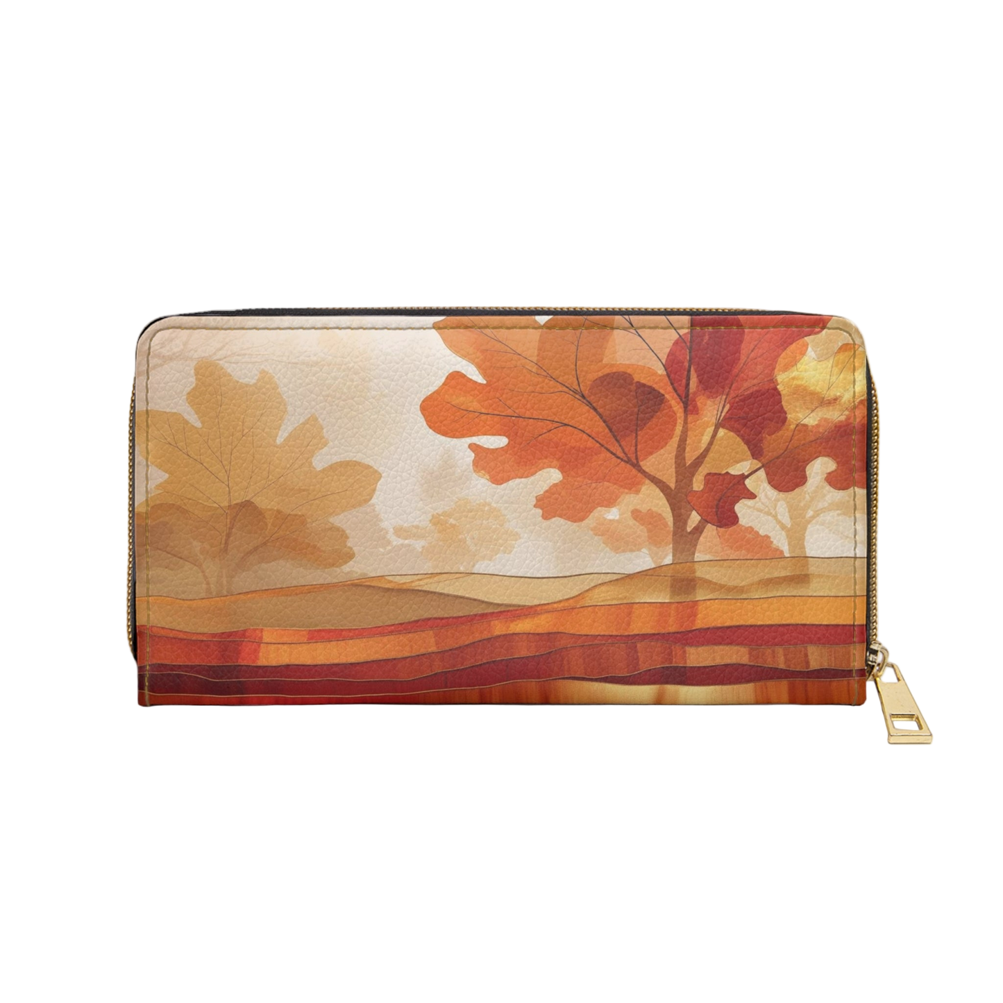 Women's Maple Mirage Wallet – Abstract Autumn Vegan Wallet