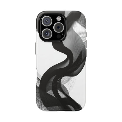 Phone Case — Monochrome Abstract Protective Cover