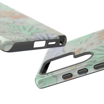 Pastel Coral Reef Tough Phone Case – Sea Shell & Coral Pattern Durable Protector