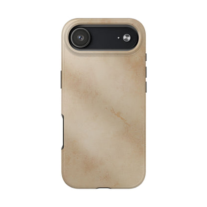 Tough Phone Case — Vintage Beige Marble Protective Phone Cover