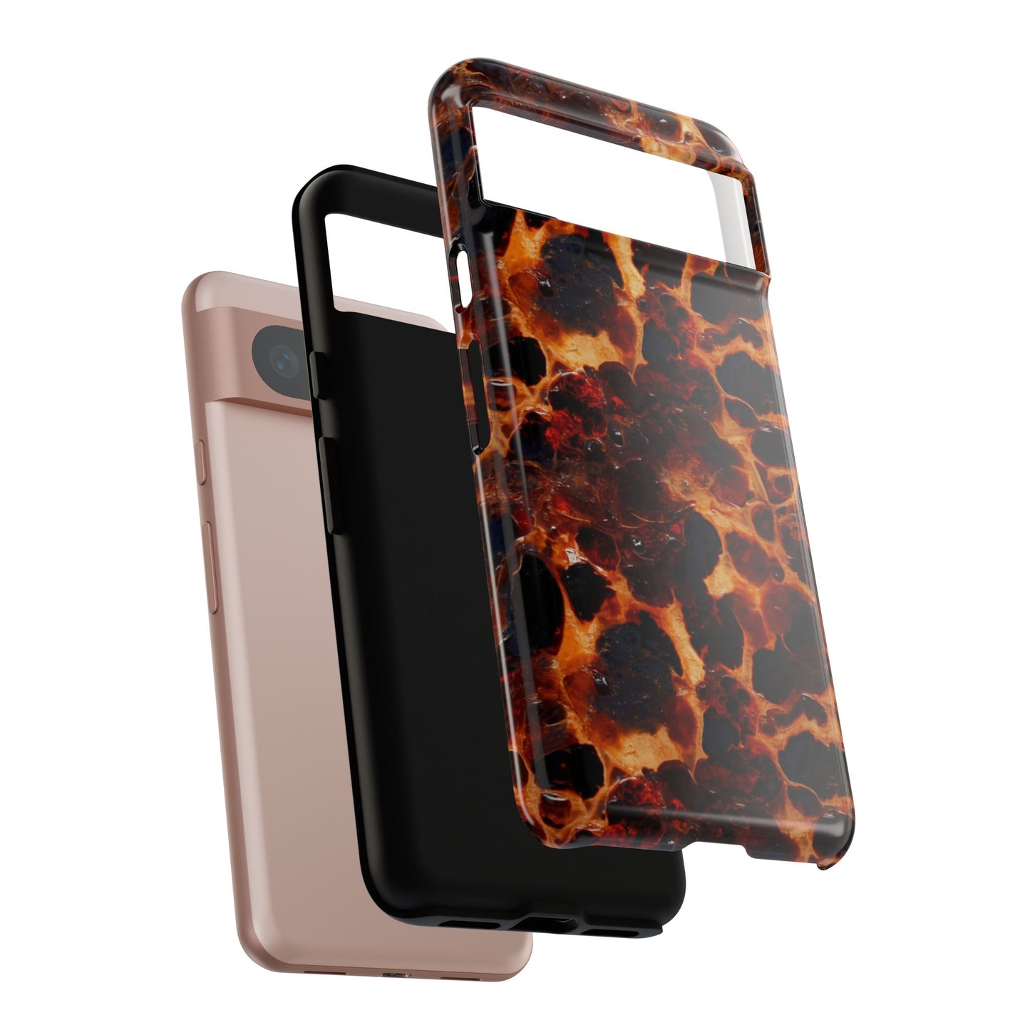 Tortoiseshell Phone Case — Protective iPhone Cover with Classic Amber Pattern