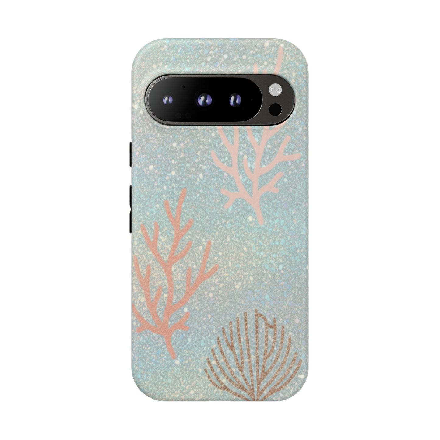 Seafoam Sparkle Phone Case – Coral & Seashell Tough Case