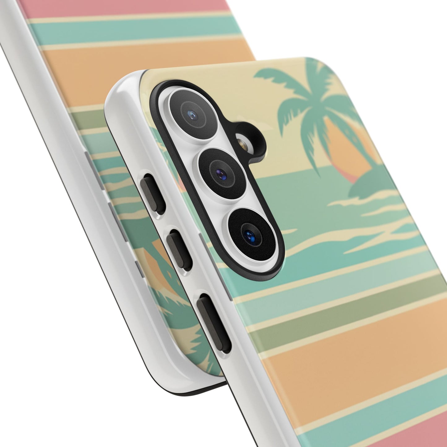 Tough Case — Retro Pastel Sunset Palm Tree Phone Case