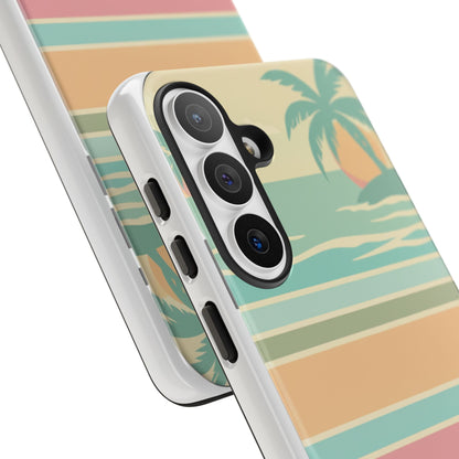 Tough Case — Retro Pastel Sunset Palm Tree Phone Case