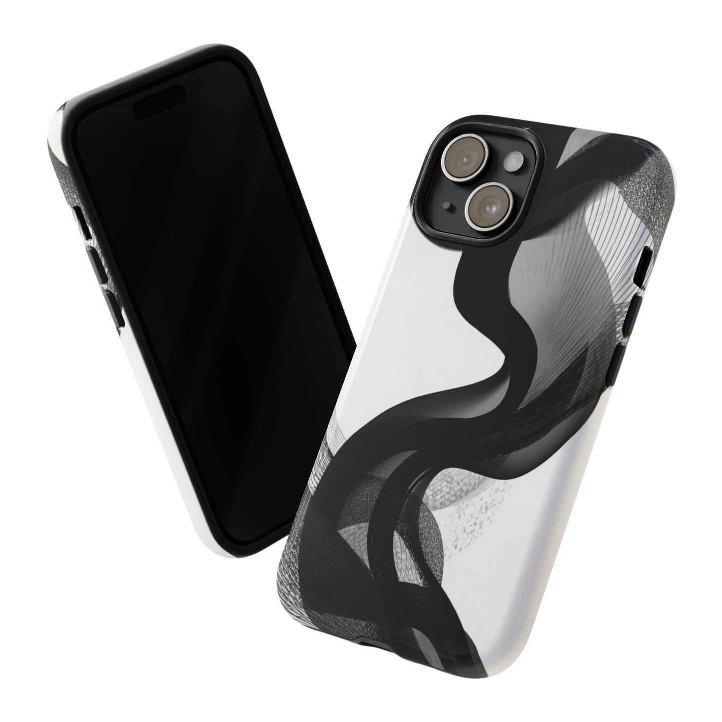 Phone Case — Monochrome Abstract Protective Cover