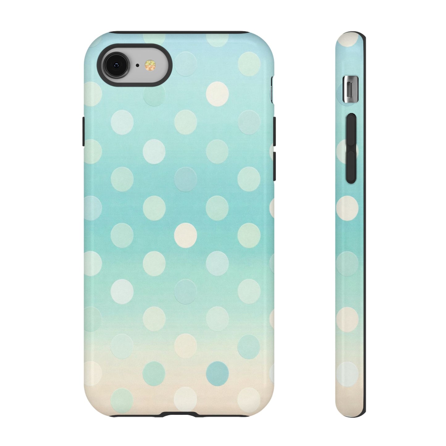Abstract Palm Tough Phone Case — Minimal Coastal Blue Protective Cover