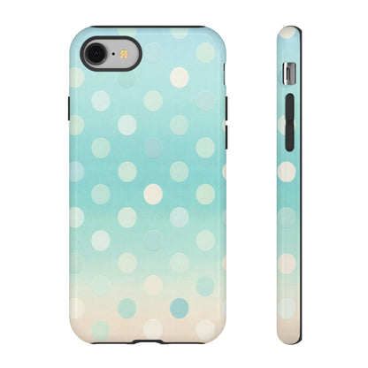 Abstract Palm Tough Phone Case — Minimal Coastal Blue Protective Cover