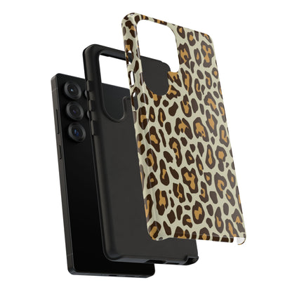 Leopard Print Tough Phone Case — Durable Protective Animal Print Case