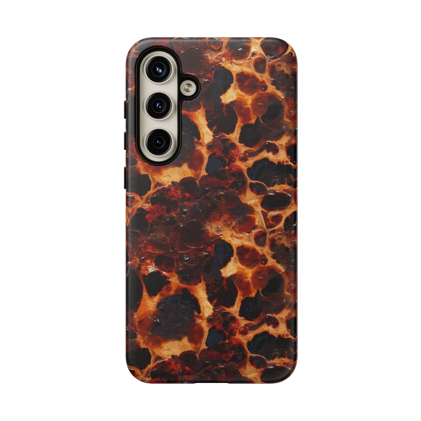 Tortoiseshell Phone Case — Protective iPhone Cover with Classic Amber Pattern
