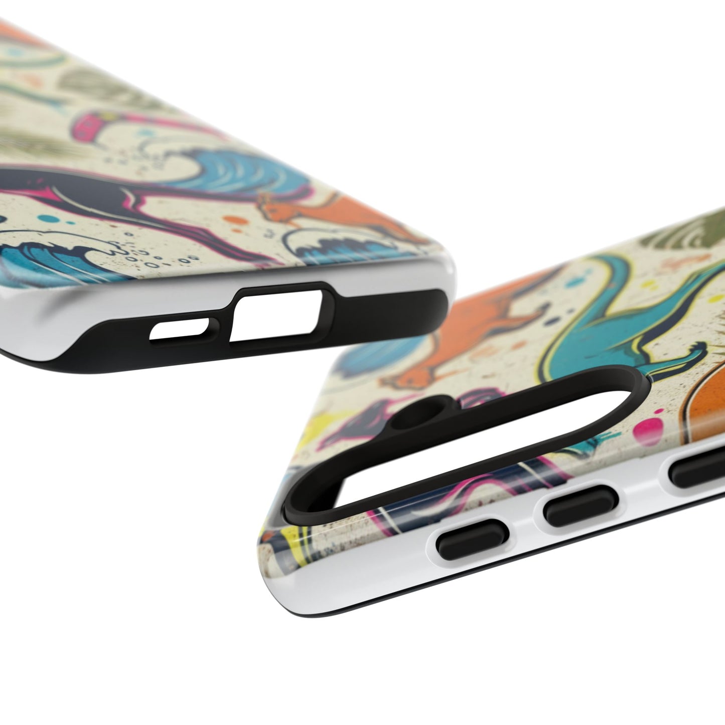 Tough Cases — Colorful Surfing Kangaroo Phone Case