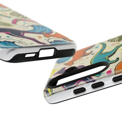 Tough Cases — Colorful Surfing Kangaroo Phone Case