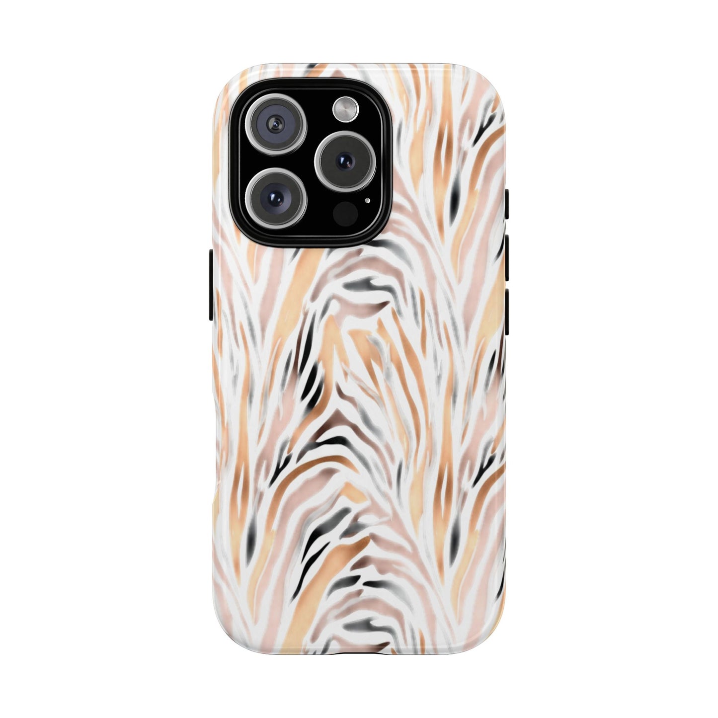 Tough Case — Neutral Watercolor Tiger Stripe Phone Case