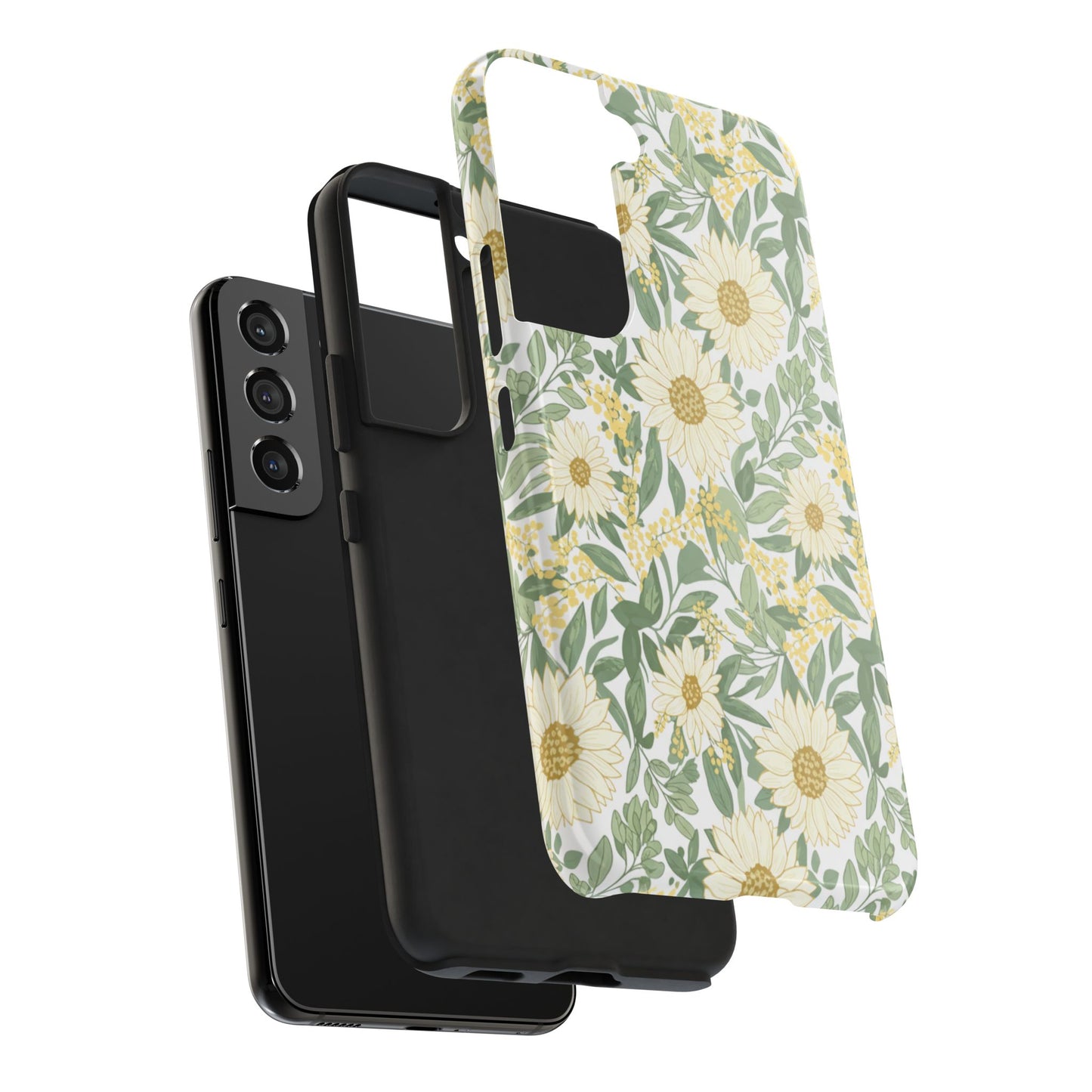 Daisy Meadow Tough Phone Case — Floral Protective Phone Cover