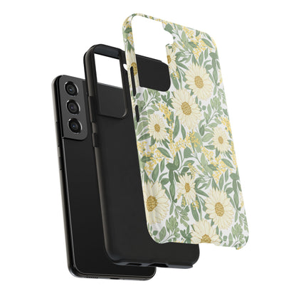 Daisy Meadow Tough Phone Case — Floral Protective Phone Cover