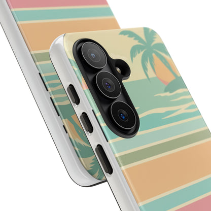 Tough Case — Retro Pastel Sunset Palm Tree Phone Case
