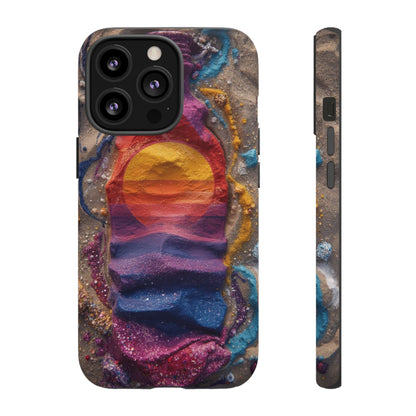 Phone Case — Colorful Sand Art Sunset Tough Protective Case