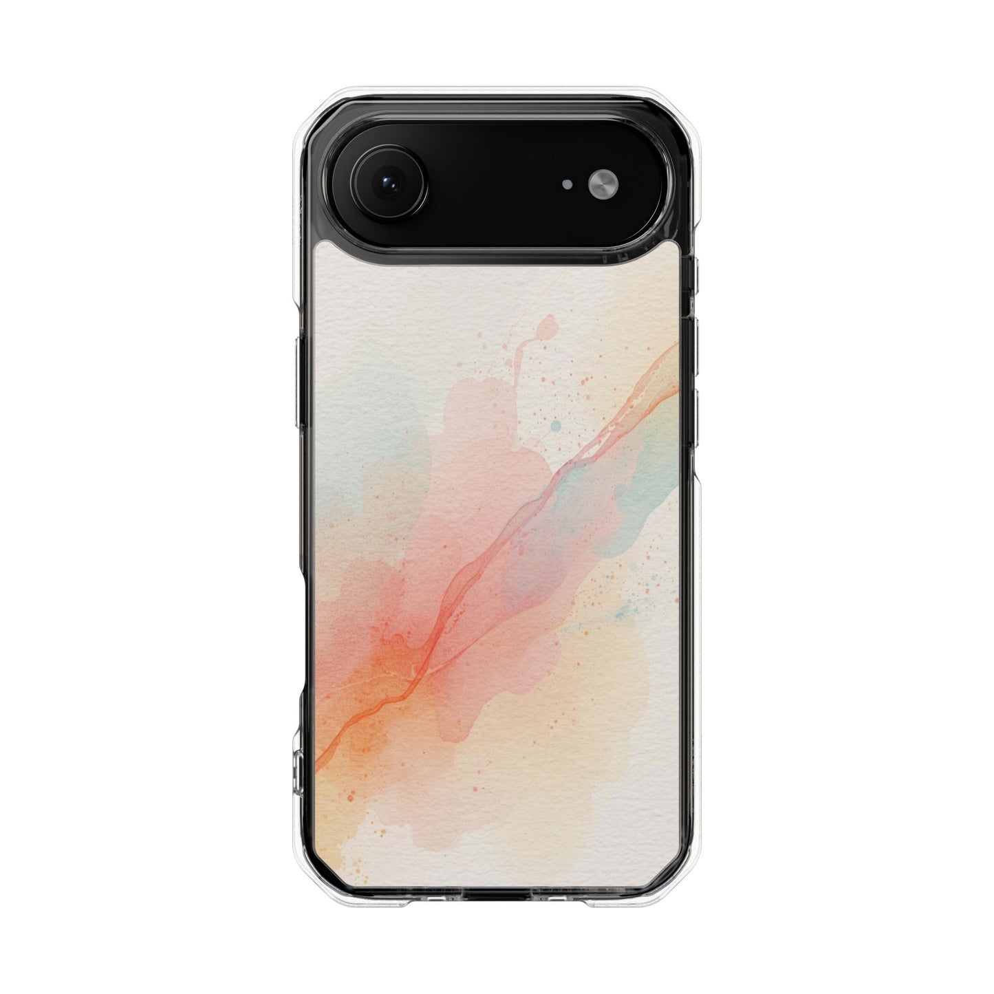 Clear Magnetic Impact Phone Case — Pastel Watercolor Splash