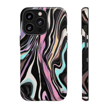 Abstract Marble Tough Phone Case — Pastel Swirl Protective Cover