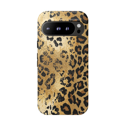 Leopard Print Tough Phone Case — Durable Protective iPhone Cover