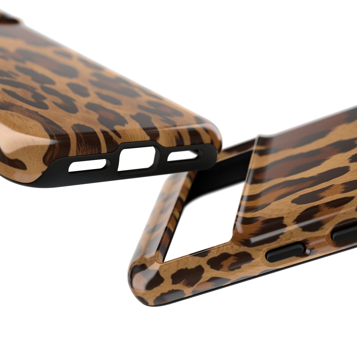 Leopard Print Tough Phone Case — Durable Animal Print Protective Cover