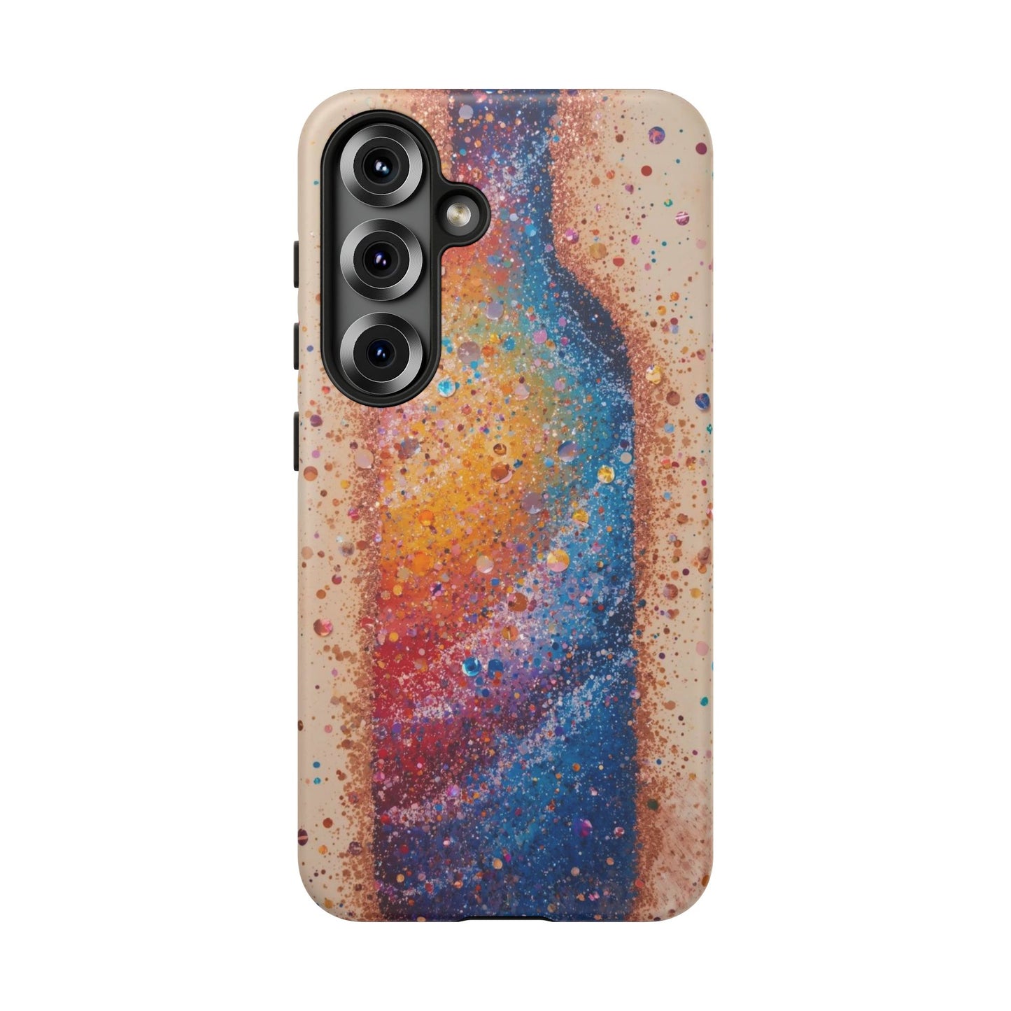 Galaxy Bottle Tough Phone Case — Colorful Nebula Splash iPhone Cover