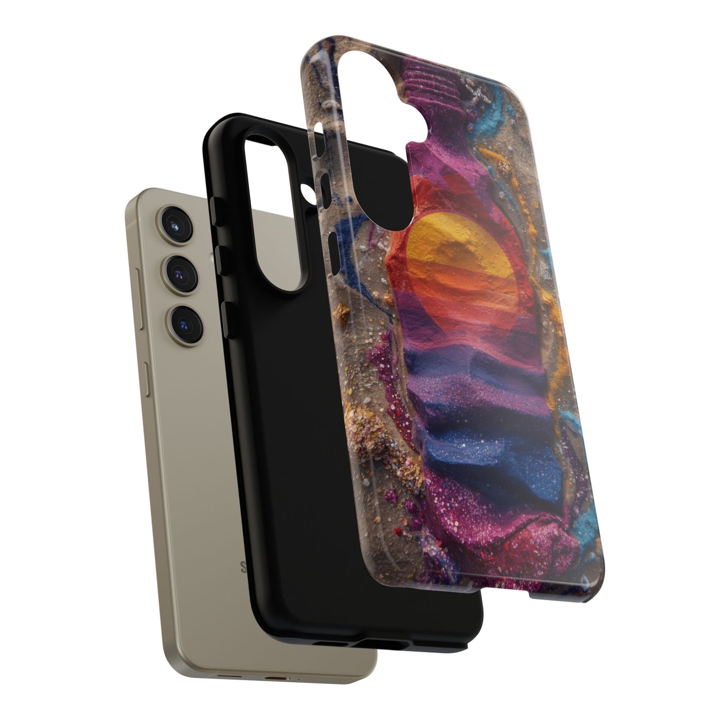 Phone Case — Colorful Sand Art Sunset Tough Protective Case