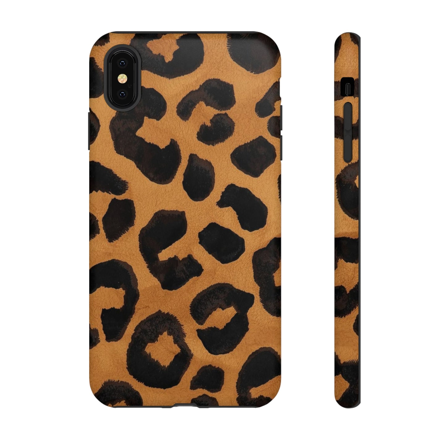 Leopard Print Tough Phone Case — Protective Animal Print iPhone Case