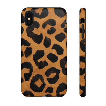 Leopard Print Tough Phone Case — Protective Animal Print iPhone Case