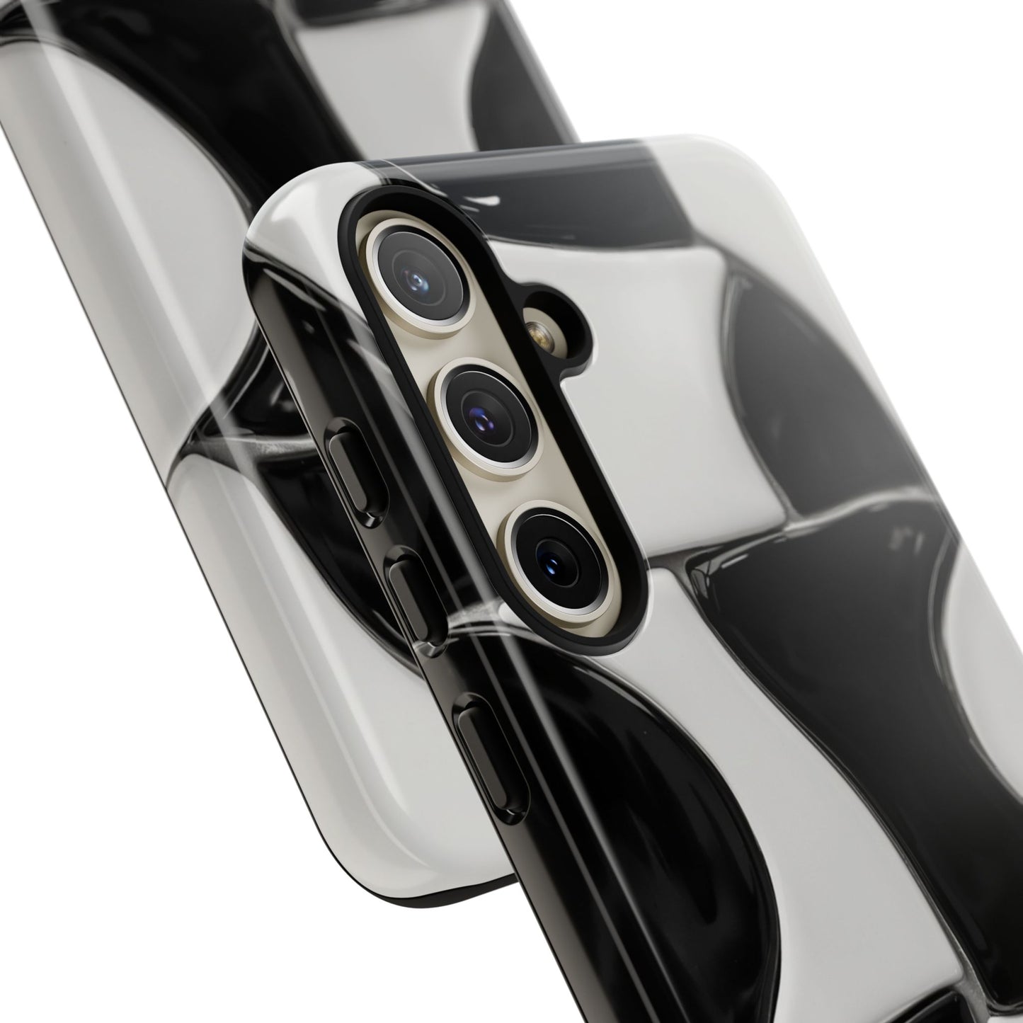 Black & White Abstract Pattern Tough Phone Case