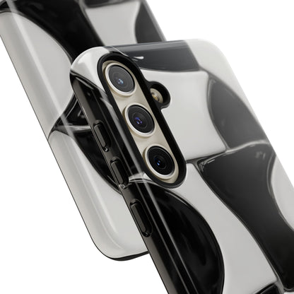 Black & White Abstract Pattern Tough Phone Case