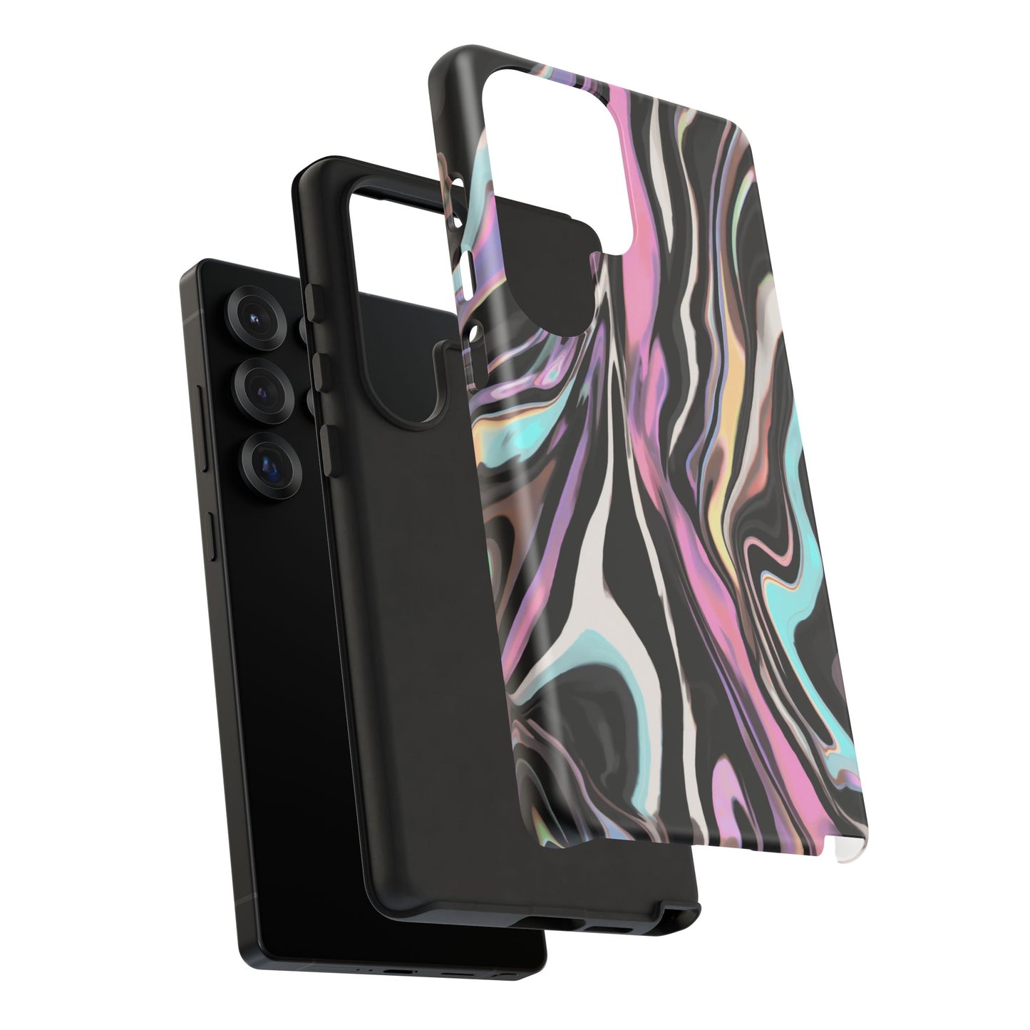 Abstract Marble Tough Phone Case — Pastel Swirl Protective Cover