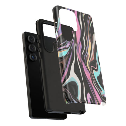 Abstract Marble Tough Phone Case — Pastel Swirl Protective Cover