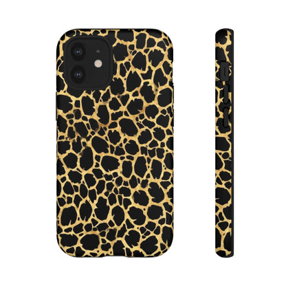 Giraffe Print Tough Phone Case — Durable Leopard-Style Protective Cover